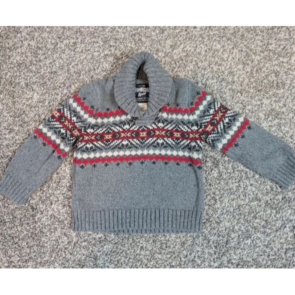 Osh Kosh B'gosh 24 Month Boys Sweater Button Neck